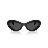 Swarovski Womens Narrow Oval Sunglasses In Black