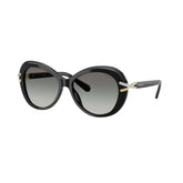 Swarovski Womens Oversized Round Sunglasses In Black