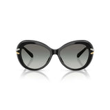 Swarovski Womens Oversized Round Sunglasses In Black