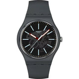 Swatch Unisex Cobblestone Street Watch In Dark Grey