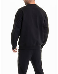 Just Cavalli Mens Brushed Cotton Fleece Sweatshirt In Black