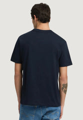 Replay Mens 067 T-Shirt In Navy