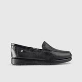 Hush Puppies Ladies Thea Tumbled Flat Shoes In Black
