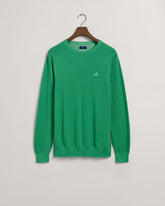 Gant Mens Cotton Pique Sweatshirt In Green