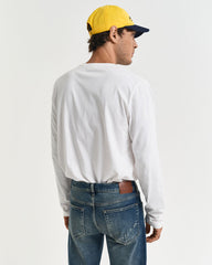 Gant 2004049 Reg Shield Ls T-Shirt Eggshell