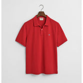 Gant Mens Regular Shield Golfer In Red