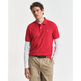Gant Mens Regular Shield Golfer In Red