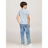 Tommy Hilfiger Boys Cotton Regular Fit T-Shirt In Blue