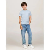 Tommy Hilfiger Boys Cotton Regular Fit T-Shirt In Blue