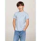 Tommy Hilfiger Boys Cotton Regular Fit T-Shirt In Blue