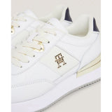 Tommy Hilfiger Elevated Feminine Runner Shoes Gold White