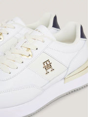 Tommy Hilfiger Elevated Feminine Runner Shoes Gold White