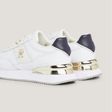 Tommy Hilfiger Elevated Feminine Runner Shoes Gold White