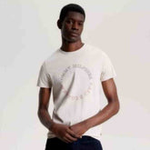 Tommy Hilfiger Mens Monotype Roundle Tee T-Shirts In White
