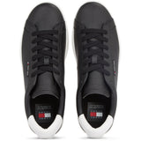 Tommy Hilfiger Mens Low Cupsole Shoes Black And White