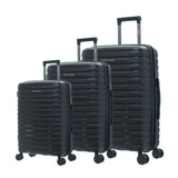 Travel Mate Zipper Pp Hardshell Trolley Luggage Case In Black