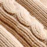 Tshepo Jeans Unisex Knitted Cardigan In Beige
