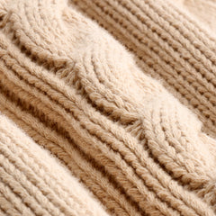 Tshepo Jeans Unisex Knitted Cardigan In Beige