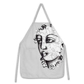Apron-Succulent Face-Pe/Bl