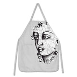 Apron-Succulent Face-Pe/Bl