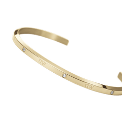 Daniel Wellington Womens Small Classic Lumine Cuff Bracelet in Gold