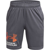 Under Armour Tech Logo Boys Shorts In Grey