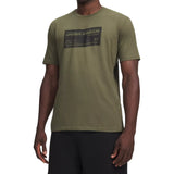 Under Armour Mens Box Label T-Shirt In Olive