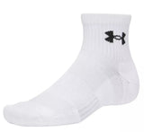 Under Armour Unisex Perfomance 3 Pack Cotton Socks In Black & Grey