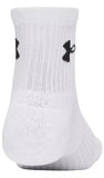 Under Armour Unisex Perfomance 3 Pack Cotton Socks In Black & Grey
