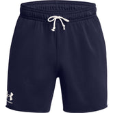 Under Armour Mens Rival Terry Shorts In Navy
