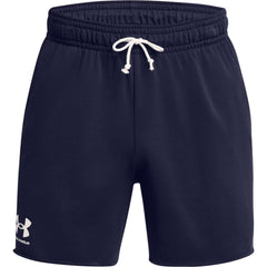 Under Armour Mens Rival Terry Shorts In Navy