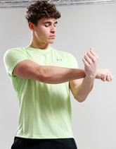 Under Armour Launch Short Sleeve T-Shirt In Lime Green