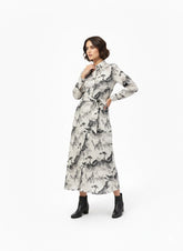 Polo Womens Mila Printed Dress In Black & White