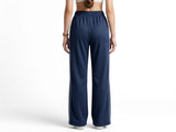 Polo Womens Tori Varsity Wide Leg Track Pant In Carbon