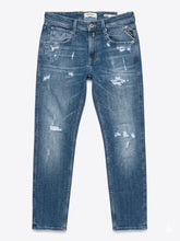 Replay Mens Slim Fit Jean In Blue