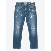 Replay Mens Slim Fit Jean In Blue