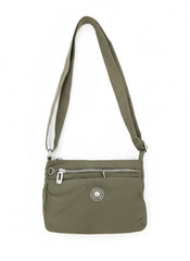 Free Spirit Medium Multi Pocket Lightweight Sling Bag Green