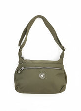 Free Spirit Medium Multi Pocket Sling Bag In Green