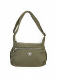 Free Spirit Medium Multi Pocket Sling Bag In Green