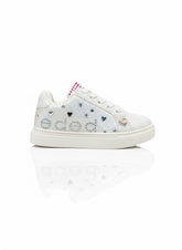 Bebe Girls Shoes In White Multi
