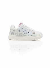 Bebe Girls Shoes In White Multi