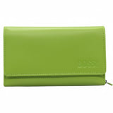 Bossi Mopane Med Leather Purse With Flap Closure