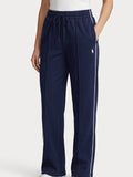 Polo Womens Tori Varsity Wide Leg Track Pant In Carbon