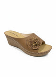 Foot Flex Womens Sandals In Tan