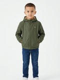 Polo Boys Water Repellent Jacket In Olive