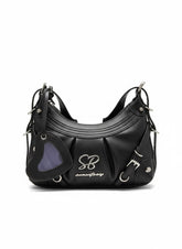 Sissyboy Front Belt Detailed Shoulder Bag In Black
