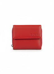 Bossi Womens Mopane Small Leather Flap Closure Purse In Red