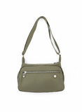 Free Spirit Medium Multi Pocket Sling Bag In Green