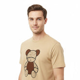 Ben Sherman Mens Fur Bear T-Shirt In Cornstalk