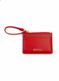 Bossi Womens Alessia PU Card Purse In Red